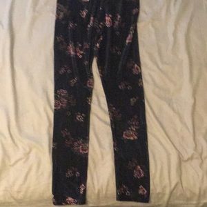 Dex Kids Floral Velvet Pants